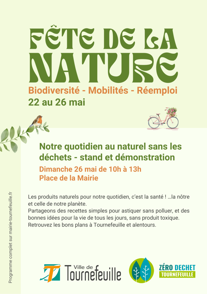 Fete de la nature Stand Zero Dechet le 26 mai